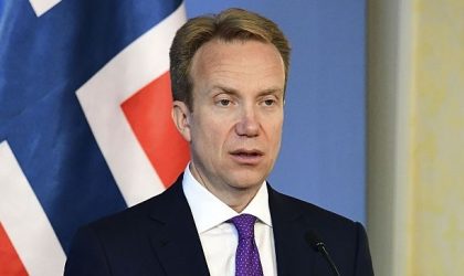 Le ministre norvégien des Affaires étrangères ce lundi à Alger